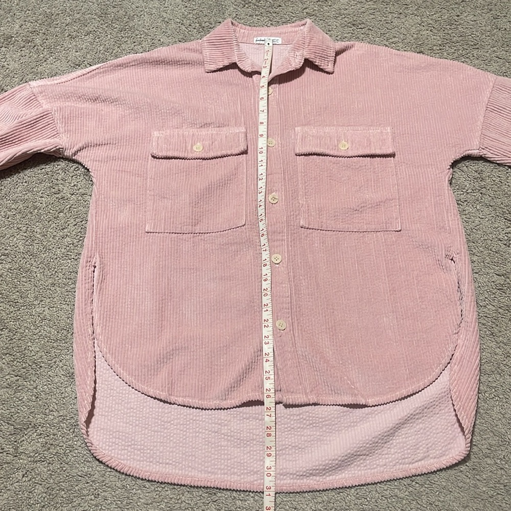 🤑 Free People x CP Shades Oversized Corduroy Button Down Shirt - Picture 11 of 12